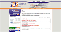 Desktop Screenshot of isiscontabilidade.com.br